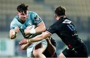 12 March 2021; Dan Sheehan of Leinster is tackled by Jamie Elliott of Zebre during the Guinness PRO14 match between Zebre and Leinster at Stadio Sergio Lanfranchi in Parma, Italy. Photo by Roberto Bregani/Sportsfile