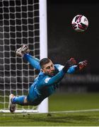 12 March 2021; Dundalk goalkeeper Alessio Abibi makes a save during the FAI President's Cup Final match between Shamrock Rovers and Dundalk at Tallaght Stadium in Dublin. Photo by Harry Murphy/Sportsfile