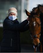 13 March 2021; Trainer Denise Foster after sending out Coqolino to win the Navan Members Maiden Hurdle (Div 1) at Navan Racecourse in Meath. Photo by Harry Murphy/Sportsfile