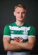 13 March 2021; Liam Scales during a Shamrock Rovers portrait session ahead of the 2021 SSE Airtricity League Premier Division season at Tallaght Stadium in Dublin.  Photo by Stephen McCarthy/Sportsfile