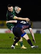 13 March 2021; Sean O'Brien of Connacht is tackled by James Johnstone of Edinburgh during the Guinness PRO14 match between Connacht and Edinburgh at The Sportsground in Galway. Photo by David Fitzgerald/Sportsfile