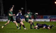 13 March 2021; Alex Wootton of Connacht is tackled by Damien Hoyland of Edinburgh during the Guinness PRO14 match between Connacht and Edinburgh at The Sportsground in Galway. Photo by David Fitzgerald/Sportsfile
