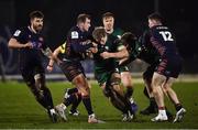 13 March 2021; Niall Murray of Connacht is tackled by Nathan Chamberlain of Edinburgh during the Guinness PRO14 match between Connacht and Edinburgh at The Sportsground in Galway. Photo by David Fitzgerald/Sportsfile