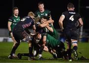 13 March 2021; Luke Crosbie of Edinburgh is tackled by Niall Murray of Connacht during the Guinness PRO14 match between Connacht and Edinburgh at The Sportsground in Galway. Photo by David Fitzgerald/Sportsfile