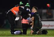 13 March 2021; Shane Delahunt of Connacht receives medical attention during the Guinness PRO14 match between Connacht and Edinburgh at The Sportsground in Galway. Photo by David Fitzgerald/Sportsfile