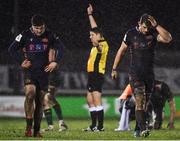 13 March 2021; Magnus Bradbury, right, of Edinburgh reacts after his side give away a penalty during the Guinness PRO14 match between Connacht and Edinburgh at The Sportsground in Galway. Photo by David Fitzgerald/Sportsfile