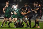 13 March 2021; Abraham Papali'l of Connacht is tackled by Bill Mata of Edinburgh during the Guinness PRO14 match between Connacht and Edinburgh at The Sportsground in Galway. Photo by David Fitzgerald/Sportsfile