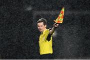 12 March 2021; Assistant referee Shane O'Brien during the FAI President's Cup Final match between Shamrock Rovers and Dundalk at Tallaght Stadium in Dublin. Photo by Stephen McCarthy/Sportsfile