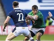 14 March 2021; CJ Stander of Ireland is tackled by Huw Jones of Scotland during the Guinness Six Nations Rugby Championship match between Scotland and Ireland at BT Murrayfield Stadium in Edinburgh, Scotland. Photo by Paul Devlin/Sportsfile