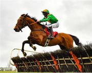 14 March 2021; French Light, with Gerard Galligan up, during the Bar One Racing Kingsfurze Novice Hurdle at Naas Racecourse in Kildare. Photo by Seb Daly/Sportsfile
