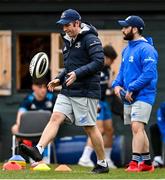 15 March 2021; Academy strength and conditioning coach Joe McGinley during Leinster Rugby Squad Training at UCD in Dublin.  Photo by Ramsey Cardy/Sportsfile