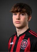 16 March 2021; Stephen Mallon during a Bohemians portrait session ahead of the 2021 SSE Airtricity League Premier Division season at DCU in Dublin. Photo by Stephen McCarthy/Sportsfile