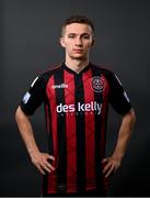 16 March 2021; Tyreke Wilson during a Bohemians portrait session ahead of the 2021 SSE Airtricity League Premier Division season at DCU in Dublin. Photo by Stephen McCarthy/Sportsfile