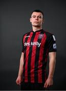 16 March 2021; James Finnerty during a Bohemians portrait session ahead of the 2021 SSE Airtricity League Premier Division season at DCU in Dublin. Photo by Stephen McCarthy/Sportsfile