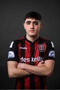 16 March 2021; Dawson Devoy during a Bohemians portrait session ahead of the 2021 SSE Airtricity League Premier Division season at DCU in Dublin. Photo by Stephen McCarthy/Sportsfile