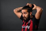 16 March 2021; Bastien Héry during a Bohemians portrait session ahead of the 2021 SSE Airtricity League Premier Division season at DCU in Dublin. Photo by Stephen McCarthy/Sportsfile