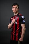 16 March 2021; Ali Coote during a Bohemians portrait session ahead of the 2021 SSE Airtricity League Premier Division season at DCU in Dublin.  Photo by Stephen McCarthy/Sportsfile