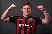 16 March 2021; Conor Levingston during a Bohemians portrait session ahead of the 2021 SSE Airtricity League Premier Division season at DCU in Dublin. Photo by Stephen McCarthy/Sportsfile