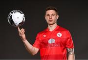 16 March 2021; Luke Byrne during a Shelbourne FC portrait session ahead of the 2021 SSE Airtricity League First Division season at the AUL Complex in Clonshaugh, Dublin. Photo by Harry Murphy/Sportsfile