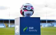 19 March 2021; The match ball before the SSE Airtricity League Premier Division match between Drogheda United and Waterford at Head In The Game Park in Drogheda, Louth. Photo by Seb Daly/Sportsfile