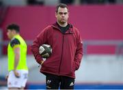 19 March 2021; Munster head coach Johann van Graan before the Guinness PRO14 match between Munster and Benetton at Thomond Park in Limerick. Photo by Matt Browne/Sportsfile