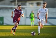 19 March 2021; James Brown of Drogheda United in action against Jack Stafford of Waterford during the SSE Airtricity League Premier Division match between Drogheda United and Waterford at Head In The Game Park in Drogheda, Louth. Photo by Seb Daly/Sportsfile