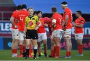 19 March 2021; Match referee Hollie Davidson during the Guinness PRO14 match between Munster and Benetton at Thomond Park in Limerick. Photo by Matt Browne/Sportsfile