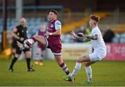 19 March 2021; Chris Lyons of Drogheda United in action against Kyle Ferguson of Waterford during the SSE Airtricity League Premier Division match between Drogheda United and Waterford at Head In The Game Park in Drogheda, Louth. Photo by Seb Daly/Sportsfile