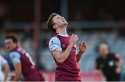 19 March 2021; Darragh Markey of Drogheda United reacts after failing to convert a chance during the SSE Airtricity League Premier Division match between Drogheda United and Waterford at Head In The Game Park in Drogheda, Louth. Photo by Seb Daly/Sportsfile