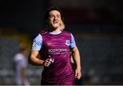 19 March 2021; James Brown of Drogheda United celebrates after scoring his side's first goal during the SSE Airtricity League Premier Division match between Drogheda United and Waterford at Head In The Game Park in Drogheda, Louth. Photo by Seb Daly/Sportsfile