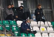 19 March 2021; Robbie Keane, left, and Shamrock Rovers goalkeeping coach Jose Ferrer during the SSE Airtricity League Premier Division match between Shamrock Rovers and St Patrick's Athletic at Tallaght Stadium in Dublin. Photo by Stephen McCarthy/Sportsfile