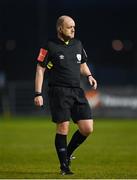 19 March 2021; Referee Graham Kelly during the SSE Airtricity League Premier Division match between Drogheda United and Waterford at Head In The Game Park in Drogheda, Louth. Photo by Seb Daly/Sportsfile
