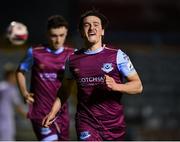 19 March 2021; James Brown of Drogheda United celebrates following his side's winning goal during the SSE Airtricity League Premier Division match between Drogheda United and Waterford at Head In The Game Park in Drogheda, Louth. Photo by Seb Daly/Sportsfile