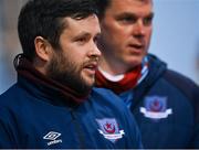 19 March 2021; Drogheda United manager Tim Clancy during the SSE Airtricity League Premier Division match between Drogheda United and Waterford at Head In The Game Park in Drogheda, Louth. Photo by Seb Daly/Sportsfile