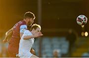 19 March 2021; Gary Deegan of Drogheda United in action against James Waite of Waterford during the SSE Airtricity League Premier Division match between Drogheda United and Waterford at Head In The Game Park in Drogheda, Louth. Photo by Seb Daly/Sportsfile