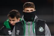 19 March 2021; Lee Grace of Shamrock Rovers before the SSE Airtricity League Premier Division match between Shamrock Rovers and St Patrick's Athletic at Tallaght Stadium in Dublin. Photo by Stephen McCarthy/Sportsfile