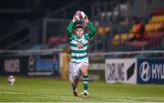 19 March 2021; Sean Gannon of Shamrock Rovers takes a throw-in during the SSE Airtricity League Premier Division match between Shamrock Rovers and St Patrick's Athletic at Tallaght Stadium in Dublin. Photo by Stephen McCarthy/Sportsfile