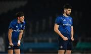 19 March 2021; Harry Byrne of Leinster, right, during the Guinness PRO14 match between Leinster and Ospreys at RDS Arena in Dublin. Photo by Brendan Moran/Sportsfile