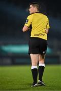19 March 2021; Referee Chris Busby during the Guinness PRO14 match between Leinster and Ospreys at RDS Arena in Dublin. Photo by Piaras Ó Mídheach/Sportsfile