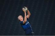 19 March 2021; Devin Toner of Leinster wins possession in the lineout during the Guinness PRO14 match between Leinster and Ospreys at RDS Arena in Dublin. Photo by Piaras Ó Mídheach/Sportsfile