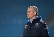 19 March 2021; Leinster Senior Coach Stuart Lancaster prior to the Guinness PRO14 match between Leinster and Ospreys at RDS Arena in Dublin. Photo by Ramsey Cardy/Sportsfile