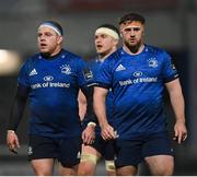 19 March 2021; Seán Cronin, left, and Marcus Hanan of Leinster during the Guinness PRO14 match between Leinster and Ospreys at RDS Arena in Dublin. Photo by Ramsey Cardy/Sportsfile