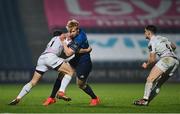 19 March 2021; Jamie Osborne of Leinster is tackled by Cai Evans of Ospreys during the Guinness PRO14 match between Leinster and Ospreys at RDS Arena in Dublin. Photo by Ramsey Cardy/Sportsfile