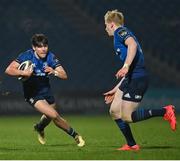 19 March 2021; Max O'Reilly, left, and Jamie Osborne of Leinster during the Guinness PRO14 match between Leinster and Ospreys at RDS Arena in Dublin. Photo by Ramsey Cardy/Sportsfile