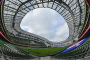 20 March 2021; A general view of the Aviva Stadium ahead of the Guinness Six Nations Rugby Championship match between Ireland and England at Aviva Stadium in Dublin. Photo by Brendan Moran/Sportsfile