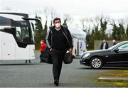 20 March 2021; Derry City manager Declan Devine arriving prior to the SSE Airtricity League Premier Division match between Longford Town and Derry City at Bishopsgate in Longford. Photo by Eóin Noonan/Sportsfile