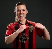 11 February 2021; Paula Doran poses during the Bohemian FC portraits session ahead of the 2021 SSE Airtricity Women's National League season at the Oscar Traynor Coaching & Development Centre in Dublin. Photo by Stephen McCarthy/Sportsfile