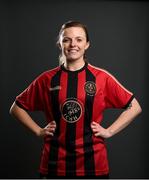 11 February 2021; Paula Doran poses during the Bohemian FC portraits session ahead of the 2021 SSE Airtricity Women's National League season at the Oscar Traynor Coaching & Development Centre in Dublin. Photo by Stephen McCarthy/Sportsfile