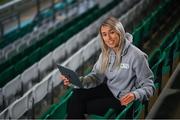 22 March 2021; Stephanie Roche helps to launch LOITV at Tallaght Stadium, a new live streaming service for SSE Airtricity First Division & Women's National League games. A First Division Season Pass, covering 135 games, costs just €79, while all WNL games will be FREE. Supporters of the SSE Airtricity First Division and Women's National League will be able to watch their team in action on the opening weekend of the 2021 season courtesy of LOITV. With a Season Ticket pass available for just €79, supporters can watch 135 First Division game via the new streaming service and ensure that they don't miss any of the action. Subscribing to LOITV is also the perfect way for supporters to help their favourite club with all the revenue generated from the service going directly back to the clubs. In the Women's National League, all 108 matches will be FREE to watch, with supporters simply asked to register on the platform in what is an exciting period for the League entering into its 11th season. Photo by Stephen McCarthy/Sportsfile