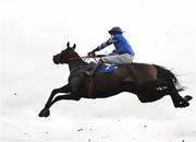 20 March 2021; Arthur Fonzarelli, with Daniel Holden up, jumps the last during the Horse & Jockey Beginners Steeplechase at Thurles Racecourse in Tipperary. Photo by Seb Daly/Sportsfile